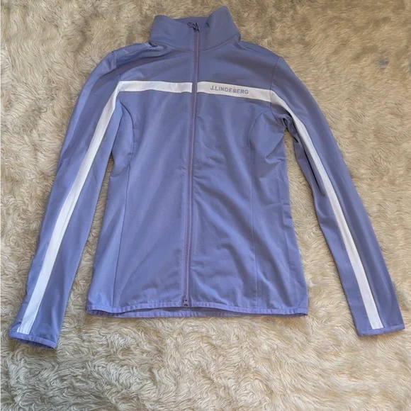 NWT J.Lindeberg Janice Mid Layer Golf Jacket in Lavender - Size Small - Picture 3 of 8